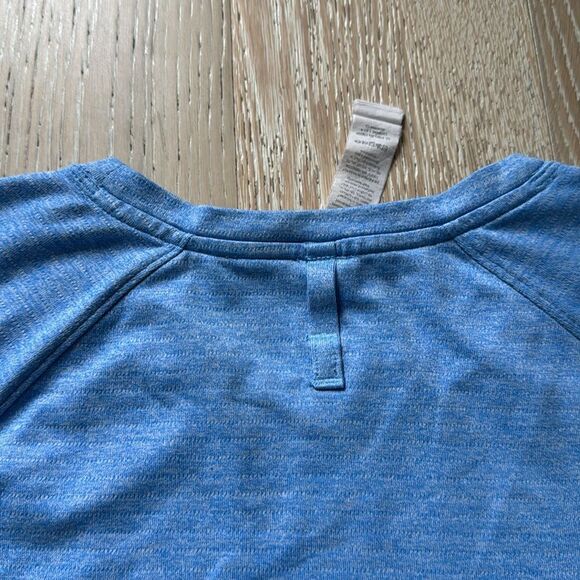lululemon License to Train Classic Fit T-Shirt Heathered Blue Sz10 - Picture 8 of 10